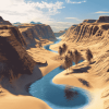 Desert Oasis Landscape Diamond Painting