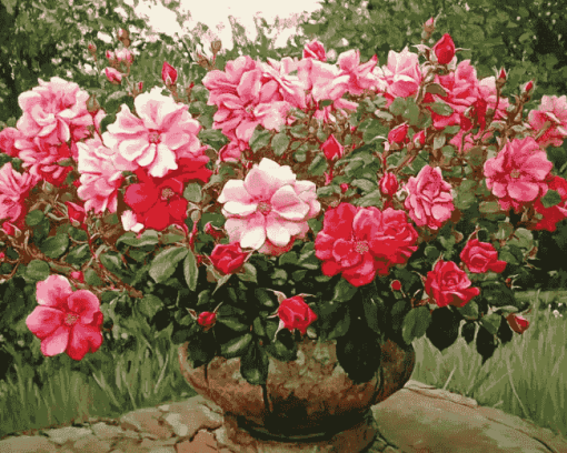 Desert Rose Blossoms Diamond Painting