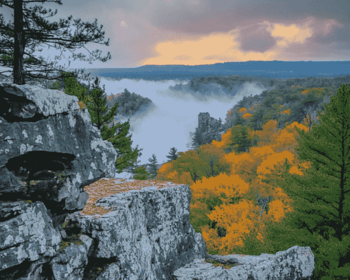 Devils Lake Scenic Views Diamond Painting