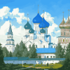 Diamond Painting of Nativity Cathedral Suzdal