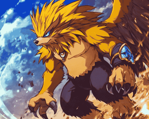 Digimon Leomon Anime Diamond Painting