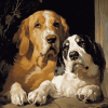 Dignity and Impudence Dogs Diamond Painting