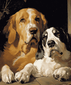 Dignity and Impudence Dogs Diamond Painting