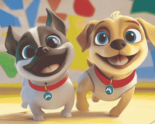 Disney Puppy Dog Pals Adventure Diamond Painting