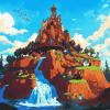 Disneyland Splash Mountain Adventure Diamond Painting