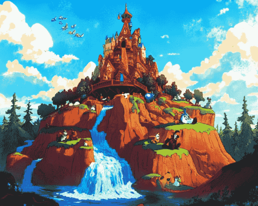 Disneyland Splash Mountain Adventure Diamond Painting