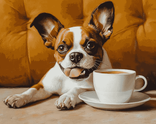 Dog Lover's Coffee Diamond Painting