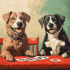 Dogs Playing Cards Diamond Painting