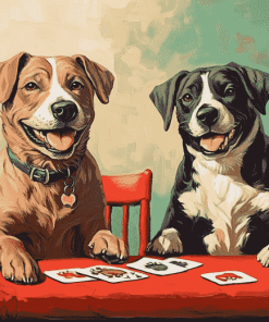 Dogs Playing Cards Diamond Painting