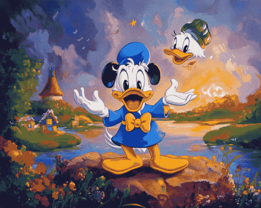 Donald and Daisy Magical Adventure Diamond Painting