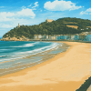 Donostia Coast Diamond Painting