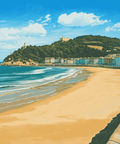 Donostia Coast Diamond Painting