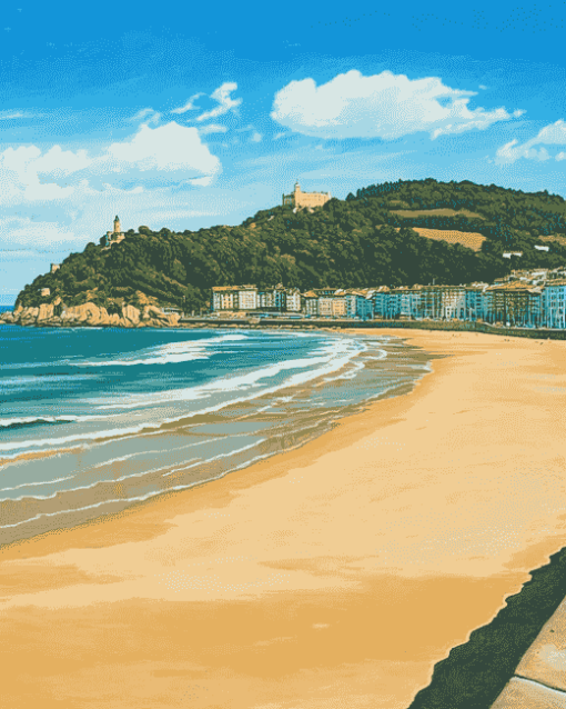 Donostia Coast Diamond Painting