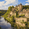 Dordogne France Scenic Diamond Painting