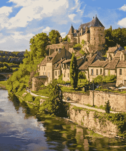 Dordogne France Scenic Diamond Painting