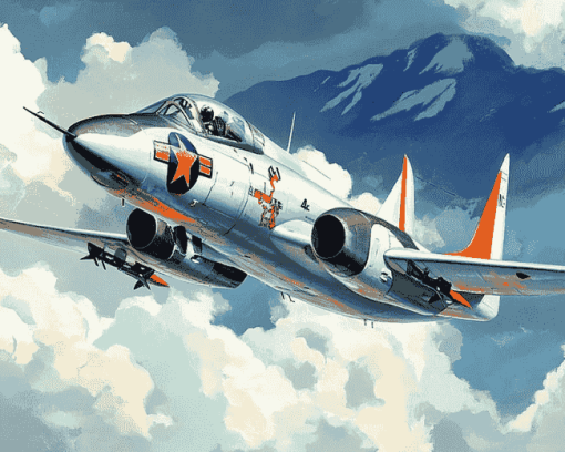 Douglas A4 Skyhawk Jets Diamond Painting