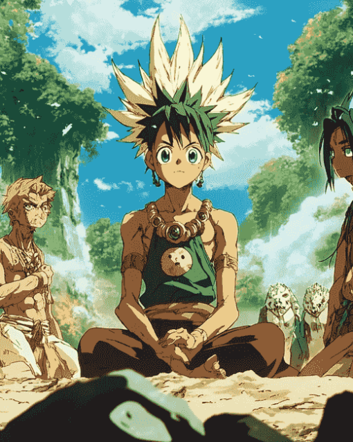 Dr Stone Anime Diamond Painting