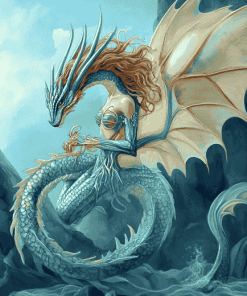 Dragon and Mermaid Fantasy Diamond Painting