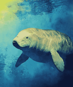 Dugong Sea Creature Diamond Painting