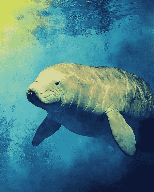 Dugong Sea Creature Diamond Painting