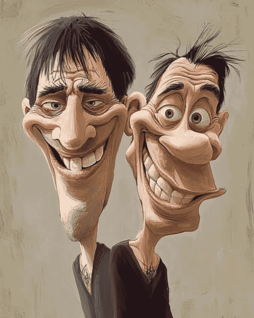 Dumb and Dumber Caricature Art Diamond Painting