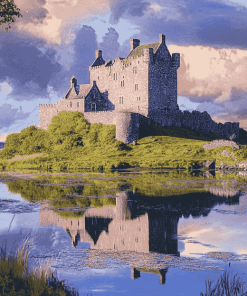 Dunguaire Castle Scenic View Diamond Painting