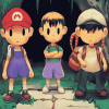 Earthbound Pixel Characters Diamond Painting