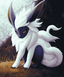 Eevee and Absol Anime Diamond Painting