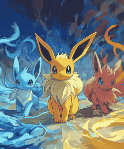 Eeveelution Pokemon Adventure Diamond Painting