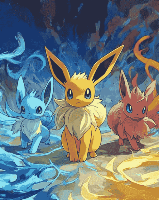 Eeveelution Pokemon Adventure Diamond Painting