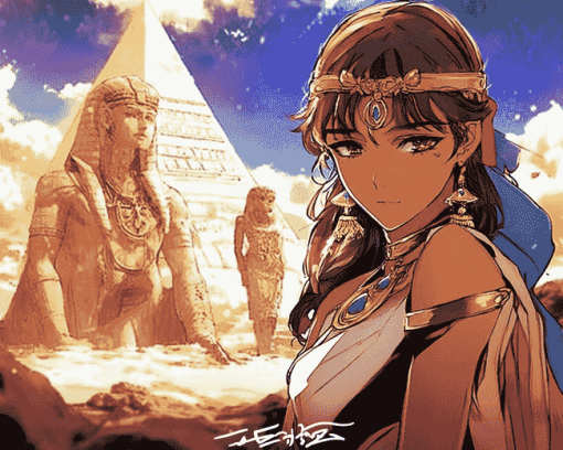 Egyptian Anime Diamond Painting