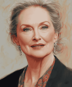 Elegant Meryl Streep Diamond Painting