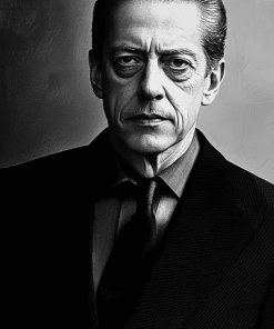 Elegant Steve Buscemi Monochrome Diamond Painting