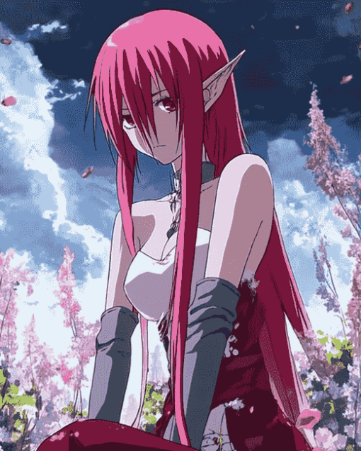 Elfen Lied Anime Diamond Painting