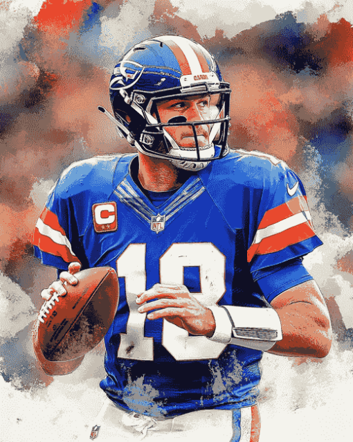 Eli Manning Famous Football Player Diamond Painting