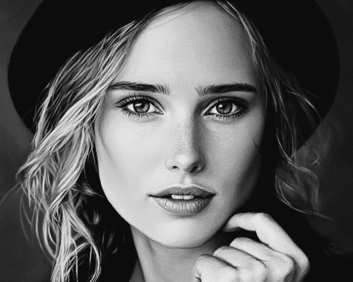 Ellyse Perry Monochrome Legend Diamond Painting