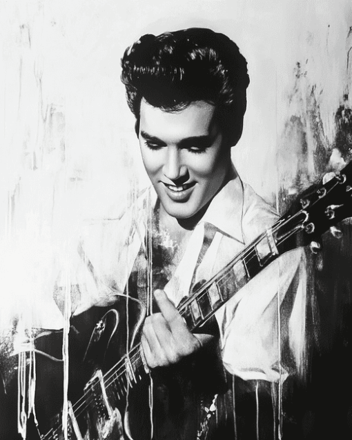 Elvis Monochrome Diamond Painting