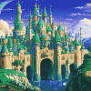 Emerald Castle Fantasy Diamond Painting