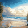 Emerald Isle Beach Scene Diamond Painting