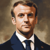 Emmanuel Macron French Leader Diamond Painting