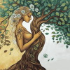 Enchanted Woman Tree of Life Diamond Painting