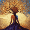 Enchanting Tree of Life Woman Diamond Painting