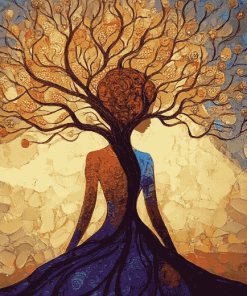 Enchanting Tree of Life Woman Diamond Painting