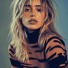 English Model Suki Waterhouse Diamond Painting