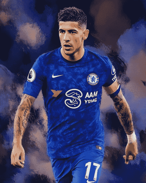 Enzo Fernández Chelsea Star Diamond Painting