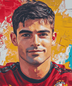 Enzo Zidane Footballer Diamond Painting