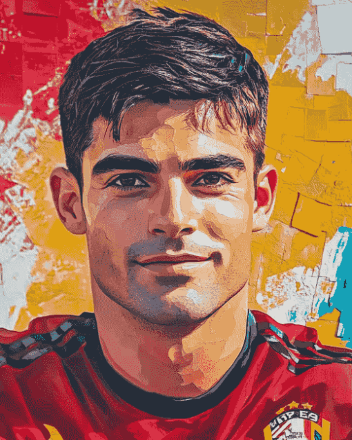 Enzo Zidane Footballer Diamond Painting