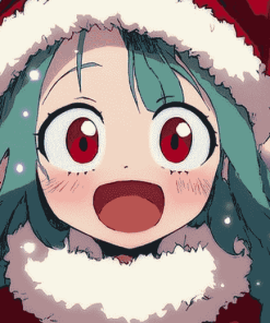 Eri MHA Christmas Anime Diamond Painting