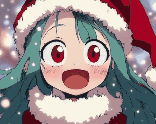 Eri MHA Christmas Anime Diamond Painting