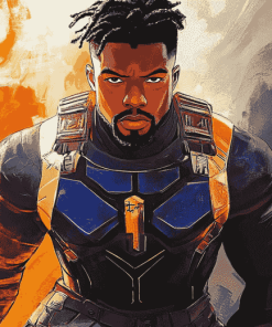 Erik Killmonger Animation Diamond Painting